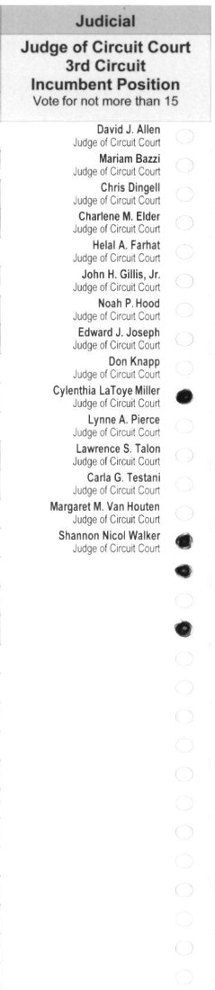 Primary-style BMD ballot example 1